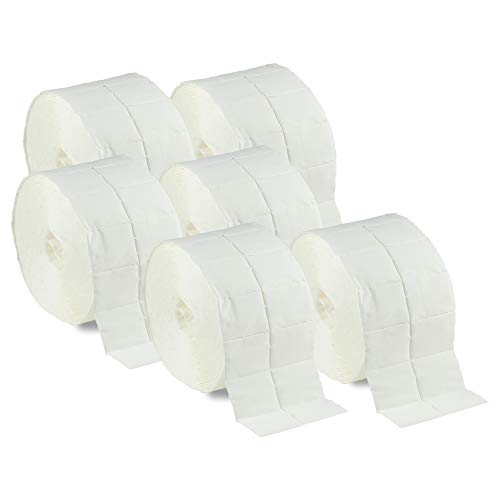 N&BF 3000 celstofdeppers, 6 rollen à 500 stuks, pluisvrije cellulosepads/swaps, 12-laags, niet-steriel, voor cleaner, nagelgel, gelnagels, nageldesign, manicure (3000 stuks)
