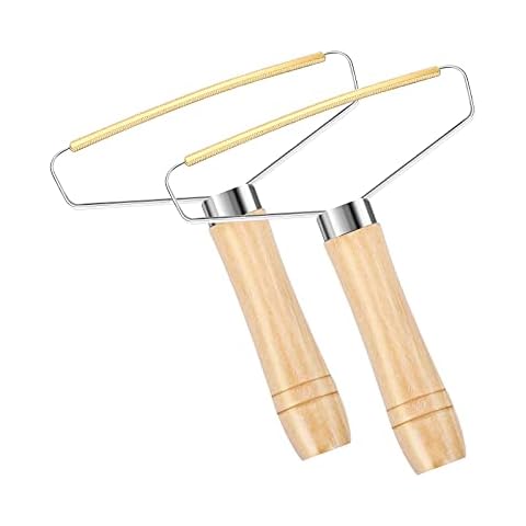 Vickey Hair Lint Remover, 2Pcs Portable Lint Roller Pet Hair Remover Carpet, Wooden Carpet Scraper Brush, Lint Cleaner for Clothes, Coat, Cat & Dog Hair Remover, Lint Brush No More Lint Cover