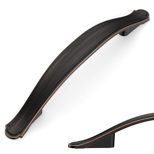 Image of Asidrama 10 Pack 3.75 Inch(96mm) Oil Rubbed Bronze Kitchen Cabinet Handles Cabinet Pulls Kitchen Cabinet Hardware for Cupboard Drawer Pulls