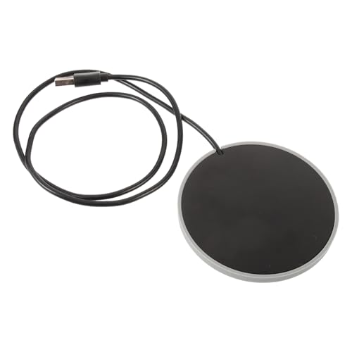 PRETYZOOM USB Coffee Mug Warmer Beverage Heating Coaster with Temperature for Milk Tea and Soup Compact Desktop Warmer for Daily Use