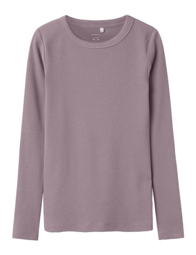 Name it kids Mädchen Nkfnakal Ls Noos Top, Elderberry, 134-140 EU
