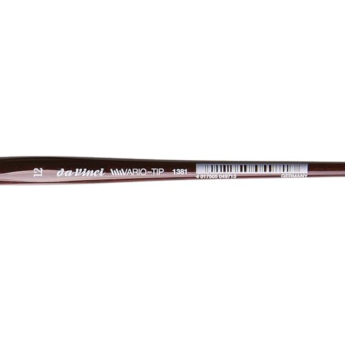 Image of da Vinci Watercolor Series VarioTip Paint Brush, Flat Synthetic, Size 12 (1381-12)