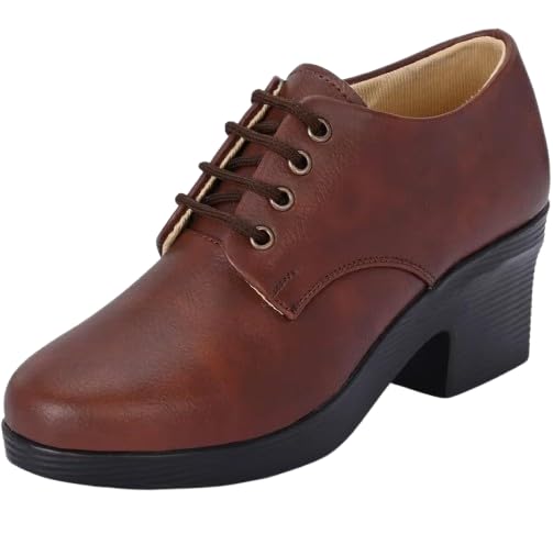 Women's Formal Shoes | Lace up for Women | Block Heel Derby Shoes