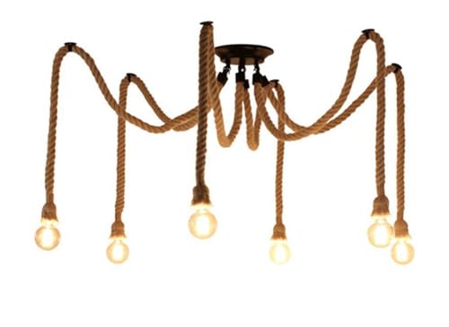 DongMingJianHui Vintage Industrial Pendant Lights Spider Lights Adjustable DIY Chandelier