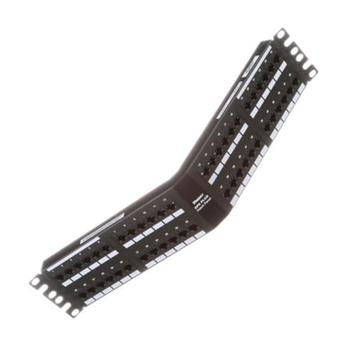 Panduit DPA48688TGY Category-6 48-Port Angled Punchdown Patch Panel, Black