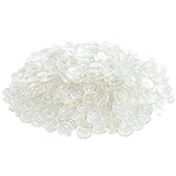 TACVEL 320Pcs Transparent Buckle Plastic Button Accessories, Suitable for Shoe Charm, Wristband...