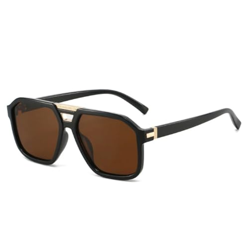 Lunettes de soleil rétro double pont pour homme et femme avec verres dégradés tendance UV400