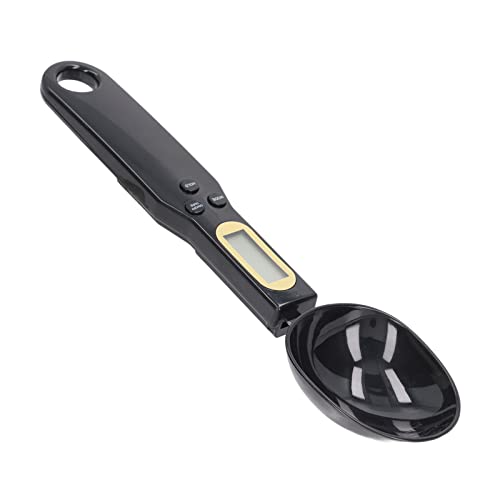 Weeglepel Digitaal Abs Cuillèrence Cuchara De Báscula De Alimentos Báscula De Cuchara De Pesaje De Ingredientes Negra Digital Con Pantalla Electrónica Para Cocina Báscula De