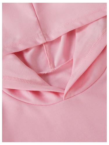 Image of SOLY HUX Girl's Sweatsuit 2 Piece Outfits Letter Graphic Long Sleeve Hoodies Sweatshirt and Leggings Pants Set Pink Letter 11Y