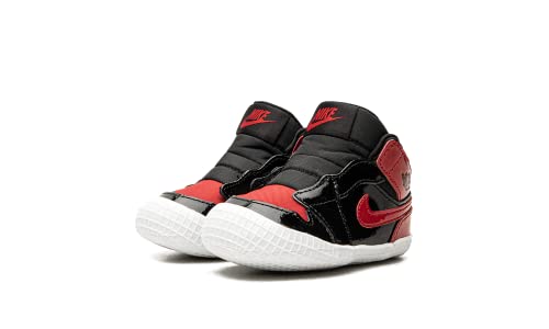 Jordan Toddler 1 Crib Bootie AT3745 063 Patent Bred - Size 2C2