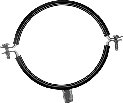 Vent Systems Ø125mm 2 Stücke Rohrschelle für alle Arten der Belüftung, runde gerade Kanäle an Wand oder Decke anschließen. mit Gummi zur Geräuschunterdrückung