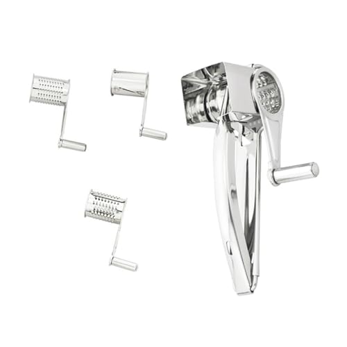 Alipis 5pcs Cheese Grater Set Stainless Steel Rotary Shredder Planer Tools for Fine and Coarse Grating Easy Gadget for Effortless Food Preparation