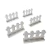 Produktbild 5 x Lego System Zaun weiß 1x4x2 Garten Latten Zäune Gatter