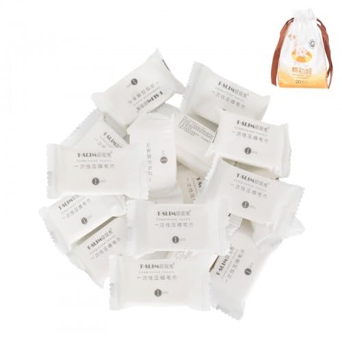 40 Piezas Toallitas Comprimidas en Pastillas Portátiles, Mini Toallas Comprimidas, No Tejidas Compacta Monedas Toallas, Mini Toallita de Mano Comprimida Toallas, para Exteriores, Viajes, Deportes