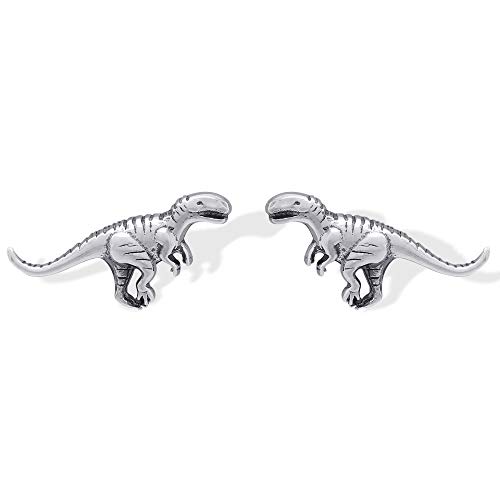 Boma Jewelry Sterling Silver Dinosaur Stud Earrings