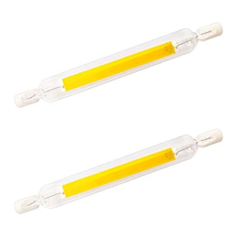 YAKAiYAL 10W R7s LED Bulb 118mm COB Filament Cool White 6000K 220V Double-Ended Base J118 Linear Tube Light Bulbs 360 Degree Non Dimmable 2-Pack Cover