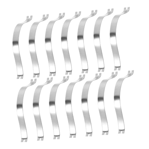 Image of Cabilock Aluminum Alloy Hook Back Plate Metal Spring Clips for Photo Frame Drywall Clips