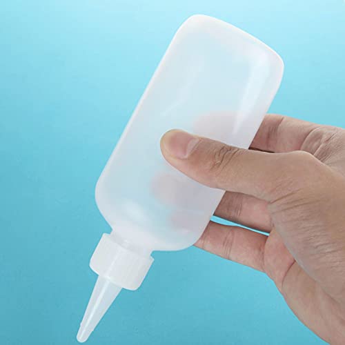 Shanqian SQUS-BOTTLES-24PCS-WHITE-210412 24 Pack 6Oz Plastic Squeeze Bottles thumb #3