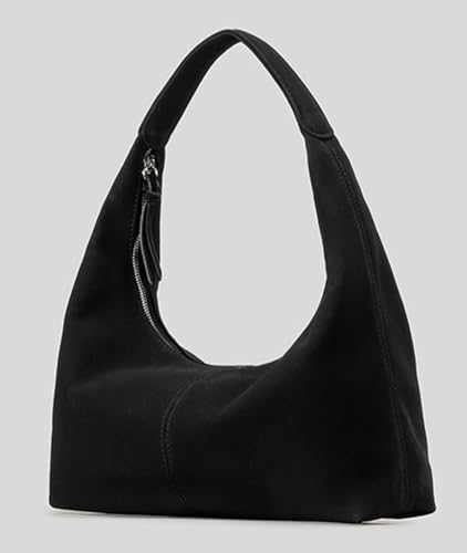 Slouchy Suede Hobo Bags Women Cute Crescent Crossbody Purses Underarm Satchels Shoulder Bag Top-Handle Tote Handbag 20252