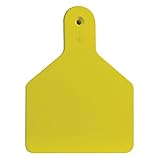Z Tags 25 Count 1-Piece Blank Tags for Calves, Yellow