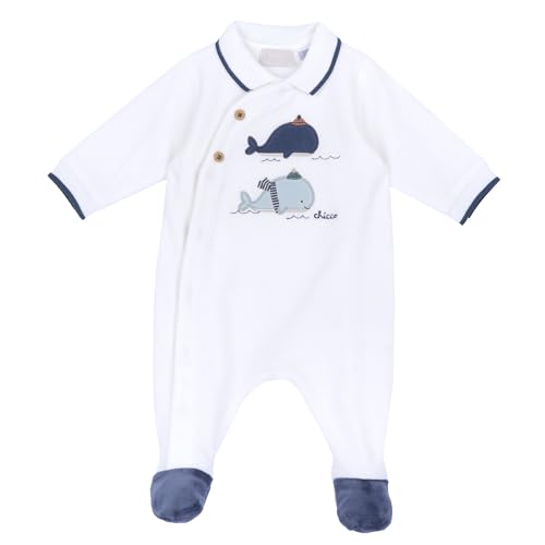 Chicco, Tutina Neonato in Calda e Morbida Ciniglia, con Comoda Apertura Frontale, Ideale per l'Inverno, Abbigliamento Bambino 0-24 Mesi, Designed in Italy