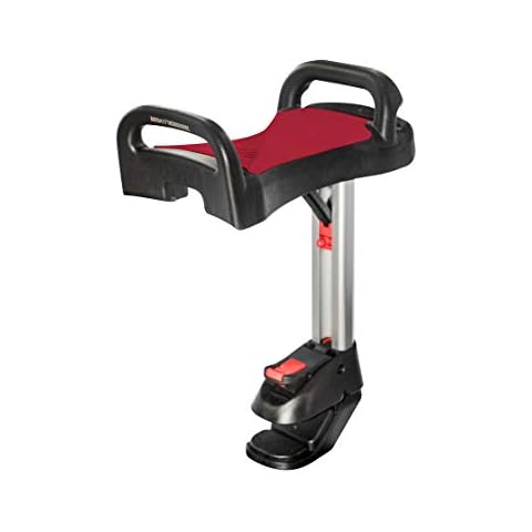 Lascal Saddle for BuggyBoard Maxi, Foldable and Removable Seat, Pram Accessories for Maxi Models from 2011, Comfortable Buggy Board Seat for Pushchair, Red Cover