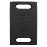 Yes4All CMJ4 Cast Iron Rucking Weight Plate for Backpack, 20,4 KG | 45 POUND, Black