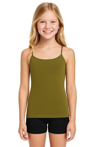 Image of Kurve Girl's Sleeveless Tank Top - Stretch Undershirts Cami Camisole, UV Protective Fabric, Rated UPF 50+ (Made in USA)