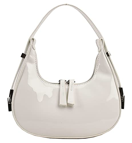 Image of Women's Crescent Shoulder Bags Retro Y2k 90s Hobo Handbags Top Handle Y2k Underarm Bag Fashion Clutch Purses