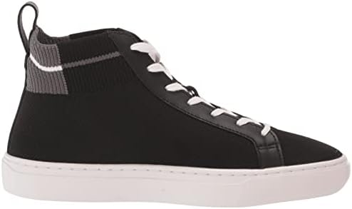 Lacoste Men's La Piquee Mid Sneaker, BLK/DK Gry, 12 | Image 5