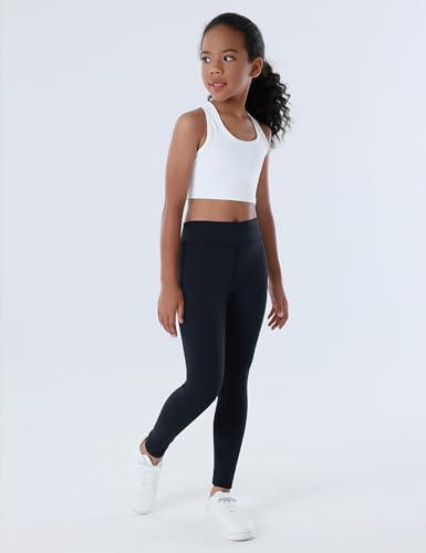 Girls Athletic Leggings Kids Yoga Pants High Waisted Active Dance Running Workout Leggings3
