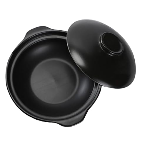 Haofy Olla para Cazuela, Olla de Porcelana de Litio Resistente Al Calor, Cazuela Multifuncional Grande para Guisos y Arroz, Comidas Familiares