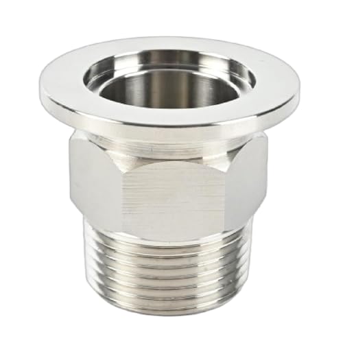 Image of SS304 KF25 NPT Male Adaptor thread 3 /4 inch NW25 KF Male coupling ISO-KF25 X NPT 3 /4 inch