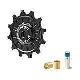 B/A Rueda guía para Bicicleta de 11 a 16 Dientes de Aluminio sellada con rodamiento Interior Ultraligero de 7 a 12 SPD Polea de Cambio de Alta Velocidad, Baja fricción