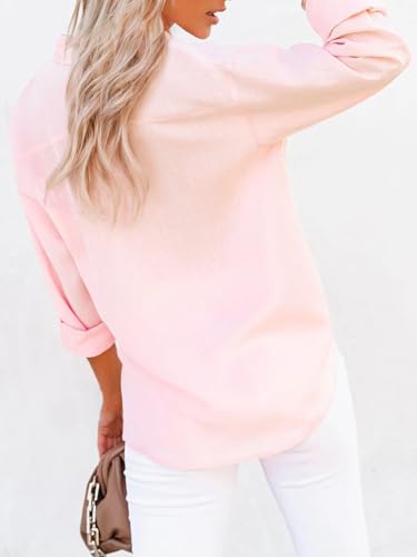 siliteelon Button Down Shirts for Women Dress Shirts Long Sleeve Wrinkle-Free Blouse Casual Solid Office Work Tunic Top4