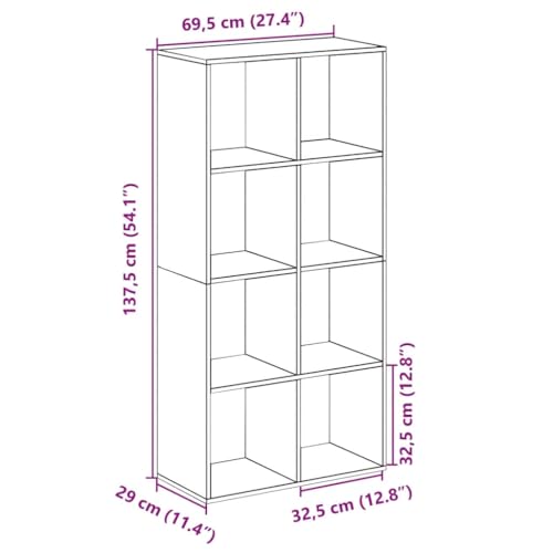 vidaXL Room Divider Bookcase — The Space‑Saver Your Small Flat Needs 4 vidaXL 8-Cube Grey Sonoma Room Divider