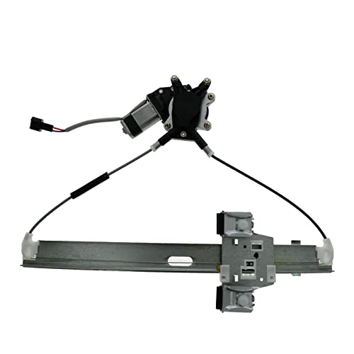 Image of TRQ Front Passenger Side Power Window Motor and Regulator Assembly Power Compatible with 2005-2010 Dodge Dakota 2006-2009 Mitsubishi Raider 2011 Ram Dakota
