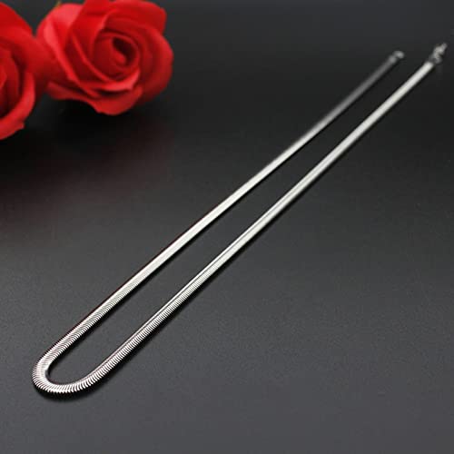 Chaîne de fer en acier inoxydable noir collier robuste FLXHHX - 2