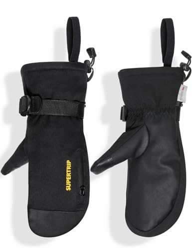 Gants de ski hommes femmes isolants et tactiles pour grand froid