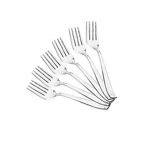 Image of Kanshita's Rasoiware Stainless Steel Table Fork Set | Pack of 6 | Durable & Food-Grade Cutlery