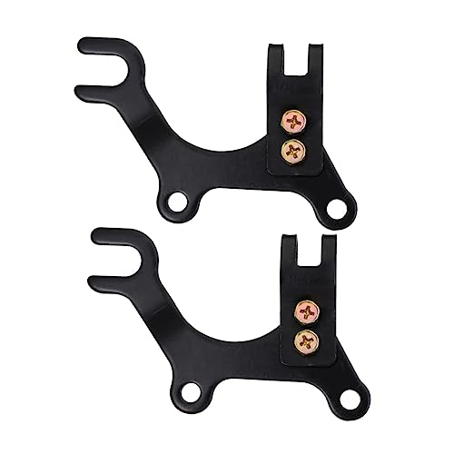 GRIRIW 2Pcs Adjustable Disc Brake Adapter Bracket for Front and Rear Wheel Convert Standard Bike to Disc Brake System Precision Made for Enhanced Stability and Reliability