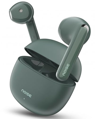 Noise Buds Mini Truly Wireless Earbuds 2026 – Half In‑Ear, 40H Playtime, Quad Mic ENC, 13mm Driver, Low‑Latency Gaming, BT 5.3, IPX4 – Carbon Green – 73% OFF