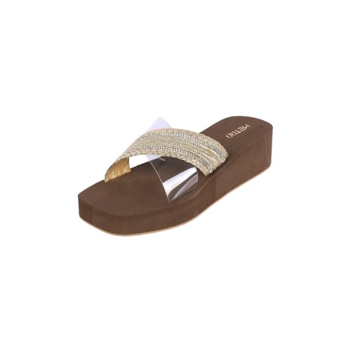 Image of Metro Women Wedge Heel Fashion Slip-on Sandal