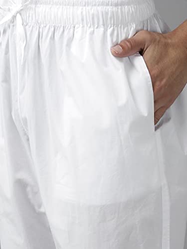 Image of See Designs Men Cotton Solid Straight Slub Effect Kurta with Pyjama