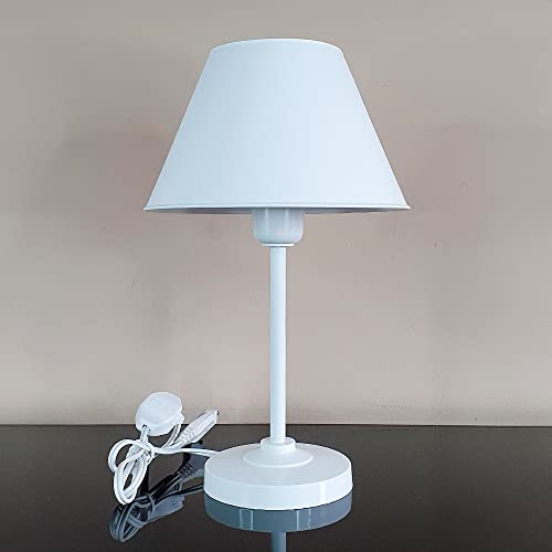 Abajur Infantil Slim Menina ou Menino Luminária para Quarto de Bebê - Cor Branco
