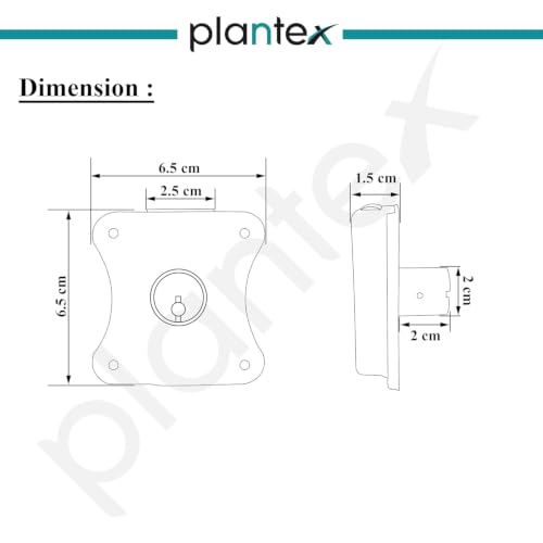 Image of Plantex 20mm Brass Lock for Cupboard /Drawer Lock /Multipurpose Cupboard Lock with Key for Home /Office - Pack of 4 (Black)