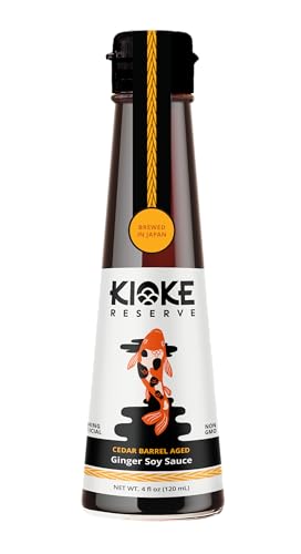 Kioke Reserve Ginger Soy Sauce, Japanese Cedar Barrel Aged Shoyu 4 oz