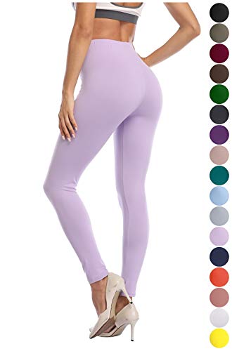 Image of Kotii Women's Soft Full Length Leggings High Waist Ankle Length Leggings Pants Tights