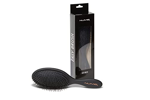 NuMe Easy Brush Hair For Women, Men, Wet And Dry Hair, Hair Smoothing Massaging Detangling, Everyday Brush Cushion Base