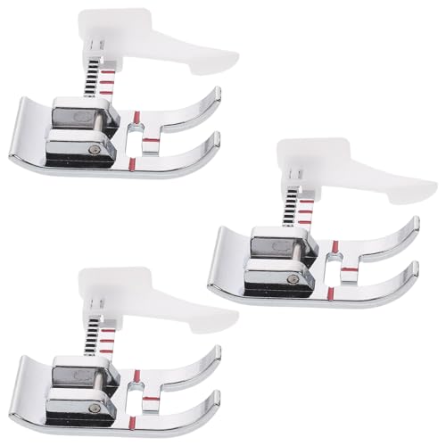 Set de 3 piezas de prensatelas ajustables para máquina de coser miniatura 1